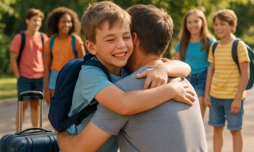 Premier départ en colo : comment rassurer son enfant