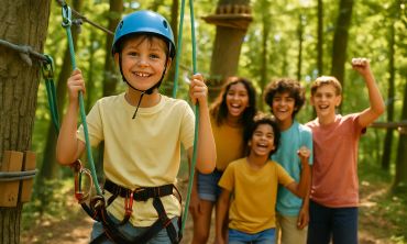 Accrobranche et parcs aventure : où grimper en famille