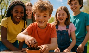 Initier les enfants au jardinage : activités nature