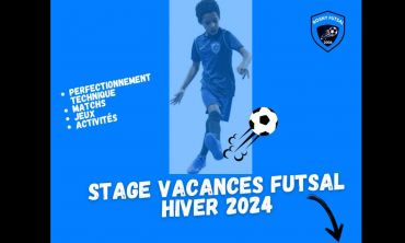 Vacances enfants : France Stage vacances futsal février 2024