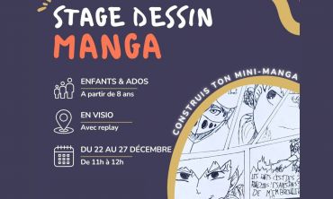 Séjours & vacances ados : France Stage de dessin manga visio : Construis ton mini-manga !